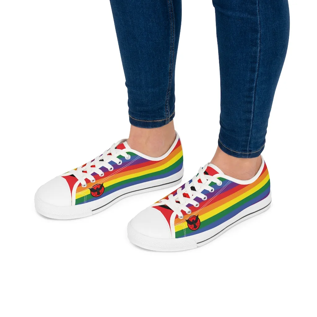 Women's Crowgodshi Colors of the Rainbow Low Top Sneakers