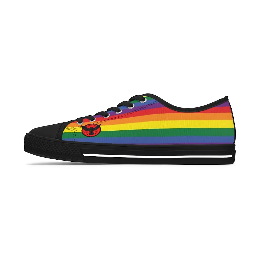 Women's Crowgodshi Colors of the Rainbow Low Top Sneakers