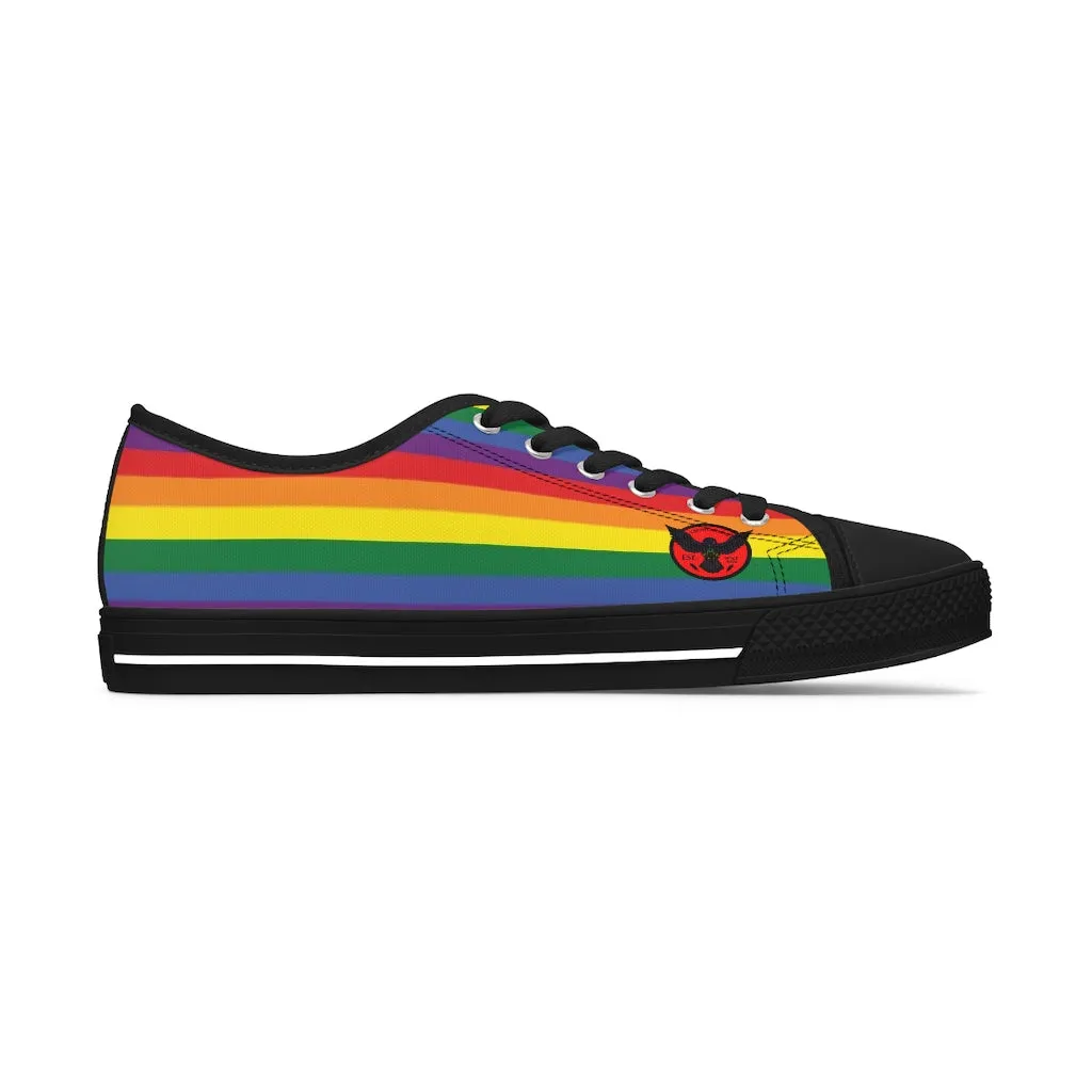 Women's Crowgodshi Colors of the Rainbow Low Top Sneakers