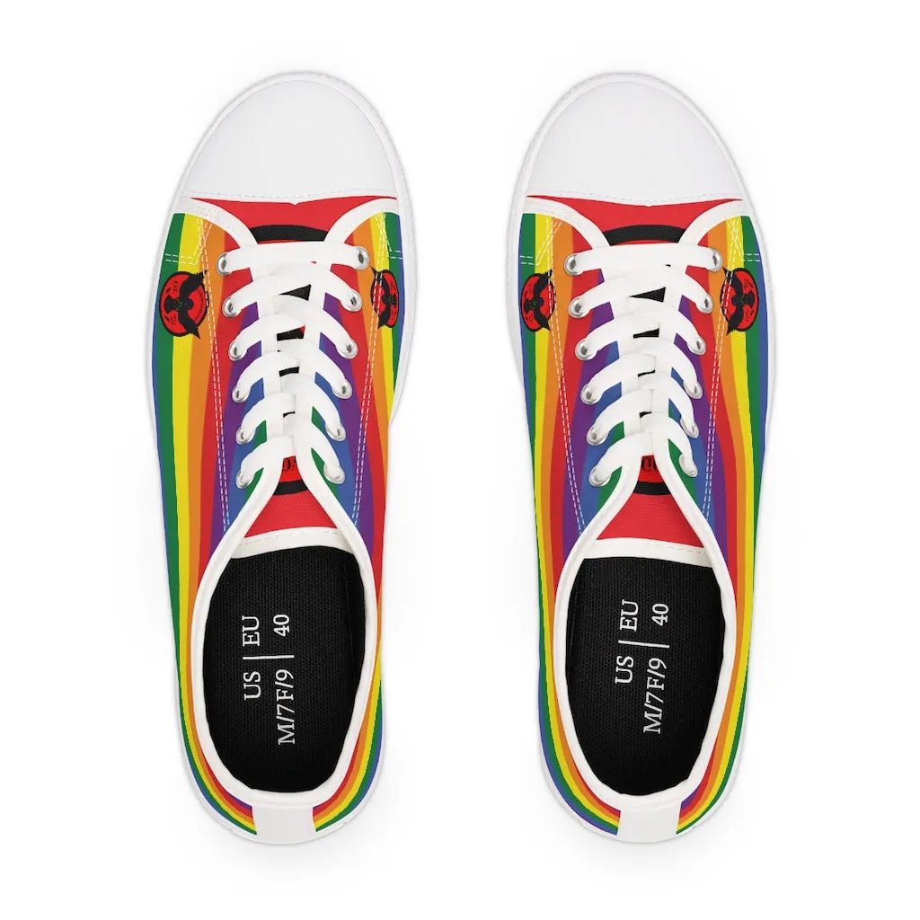 Women's Crowgodshi Colors of the Rainbow Low Top Sneakers