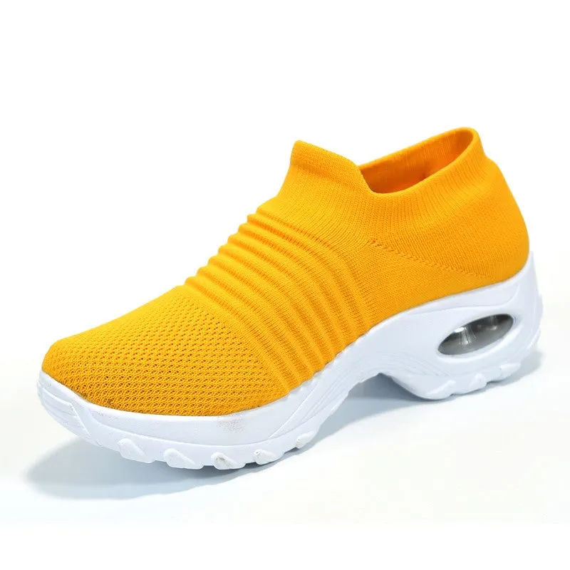 Women's fashion stylish breathable elastic leisure sneakers