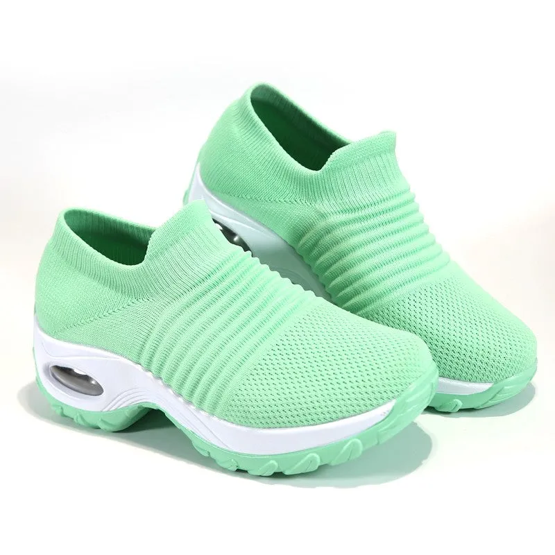 Women's fashion stylish breathable elastic leisure sneakers