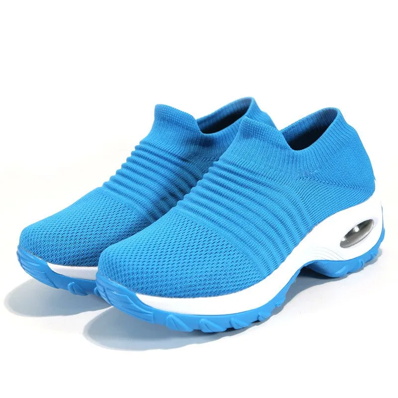 Women's fashion stylish breathable elastic leisure sneakers