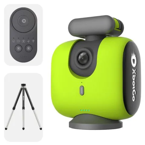 XbotGo Chameleon Sports Tracking AI Cameraman (Portable Bundle) Lava Graphite/ Pearl Grey / Lemon Green