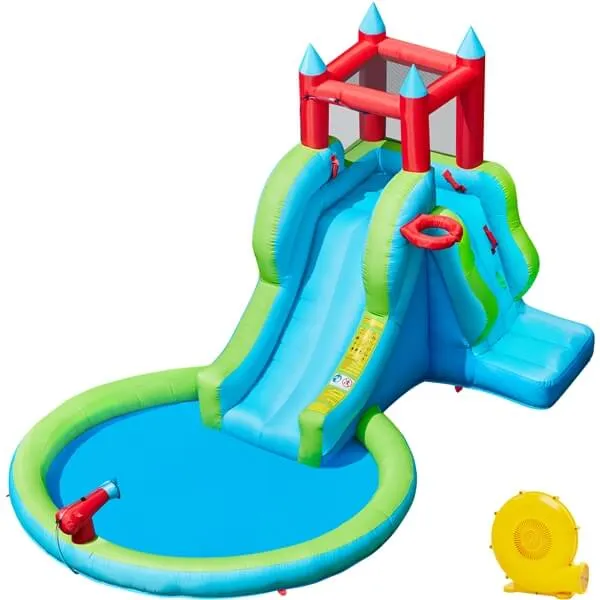 Yaheetech 5-in-1 Outdoor Blow up Water Slide for Kids Aged 3-8