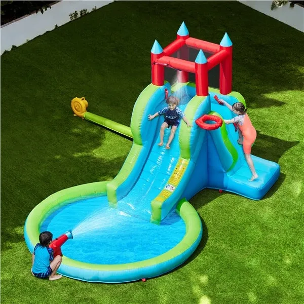 Yaheetech 5-in-1 Outdoor Blow up Water Slide for Kids Aged 3-8