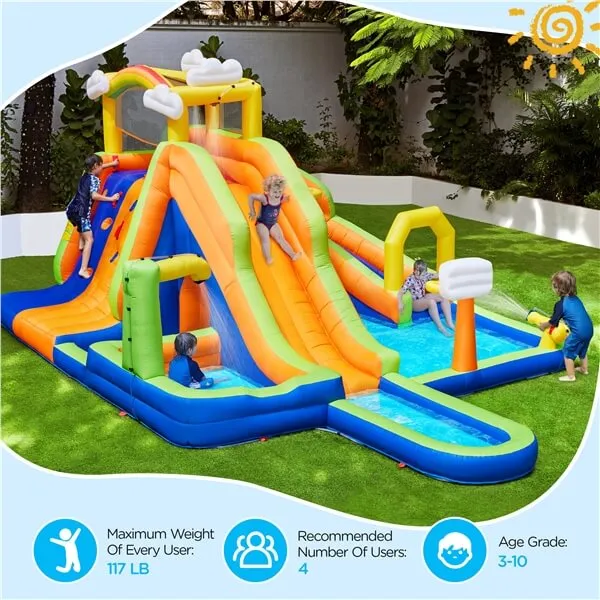 Yaheetech Inflatable Water Slide